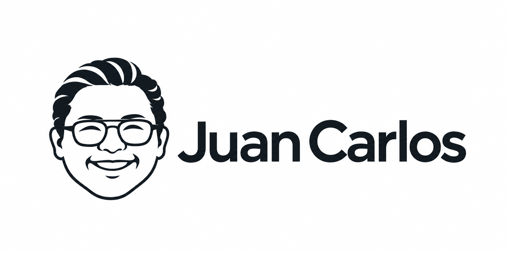 Juan Carlos, firma con rostro ilustrado